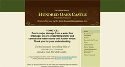 Desktop Screenshot of hundredoakscastle.com